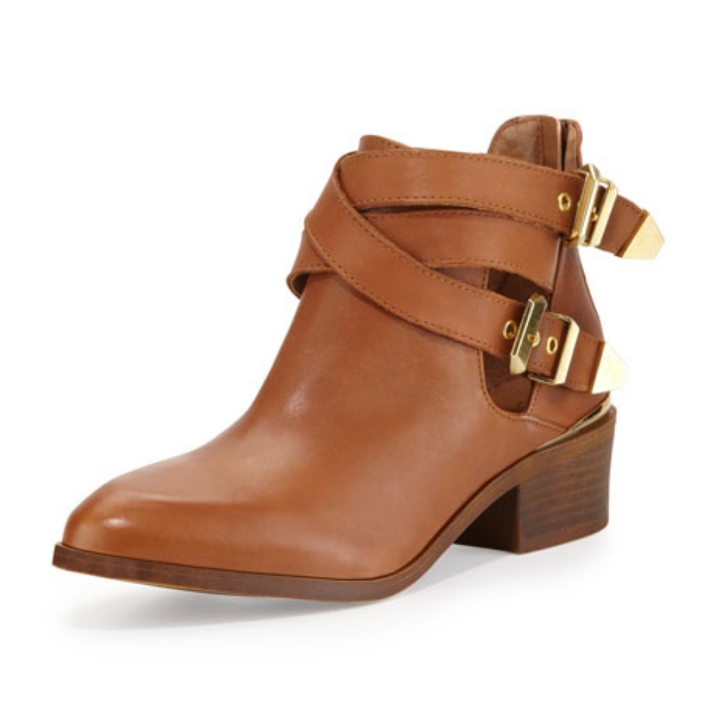 Seychelles caramel color buckle booties
